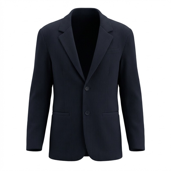 Armani Exchange Black Men's 100% Virgin Wool Knit Blazer Jacket Size Large - Picture 14 of 14